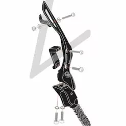 Hebie 673 E Set Fox Uni Rear Mount Kickstand For Left And Right Side Mounting -Polkupyörät Myyntikauppa C295478B9A7CB6D833AFC20BA2392EB2 1