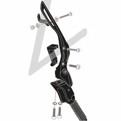 Hebie 673 E Set Fox Uni Rear Mount Kickstand For Left And Right Side Mounting -Polkupyörät Myyntikauppa C295478B9A7CB6D833AFC20BA2392EB2