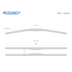 Ritchey Trail Flat +/-5 Flat Bar MTB Handlebars 6 Ritchey Trail Flat +/-5 Flat Bar MTB Handlebars - Image 4