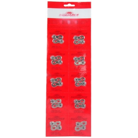 SUNRACE 6/7/8- SPEED KETJULIITIN EZ-LINK 10KPL PKT 3 SUNRACE 6/7/8- SPEED KETJULIITIN EZ-LINK 10KPL PKT