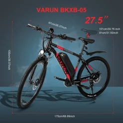 Varun Sähköpyörä 27.5" 21-v Musta-punainen -Polkupyörät Myyntikauppa varun 27.5 3.jpg